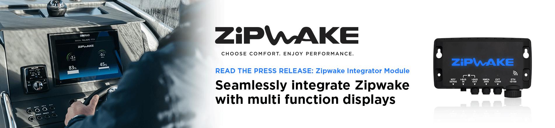 Zipwake multifunctional integrator module slider