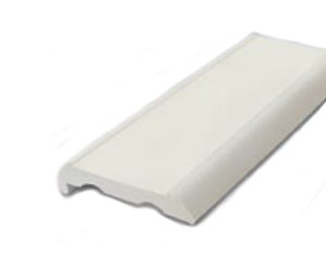 BASE PVC FOR S/S PROFILE 35MM-WHT W/LIP