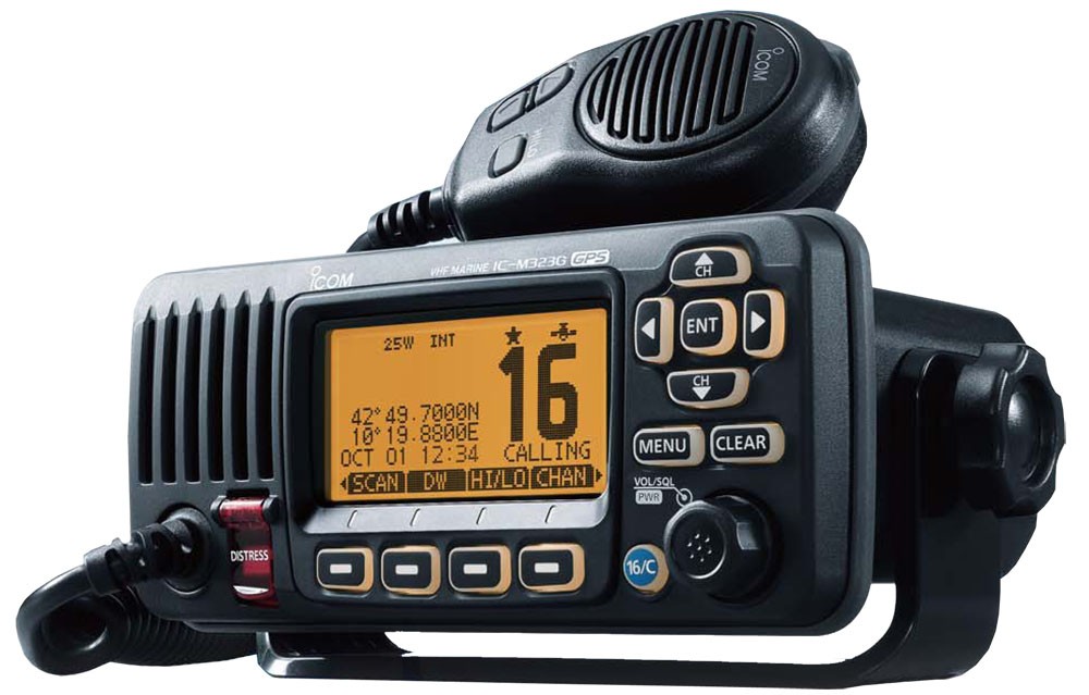 *NLAIC-M323GB VHF TCVR BLACK w/GPS