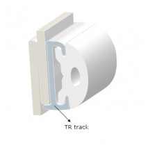 PVC PROFILE TR55-RIGID TRACK WHITE