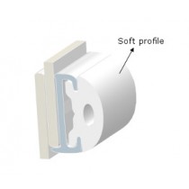 PVC PROFILE TR 55-SOFT INSERT WHITE
