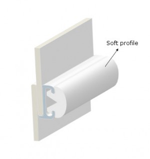 PVC PROFILE TR30-SOFT INSERT