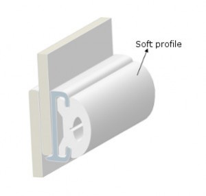 PVC PROFILE TR40-SOFT INSERT-WHITE